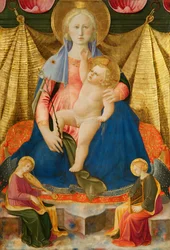 The Madonna of Humility with Two Musician Angels